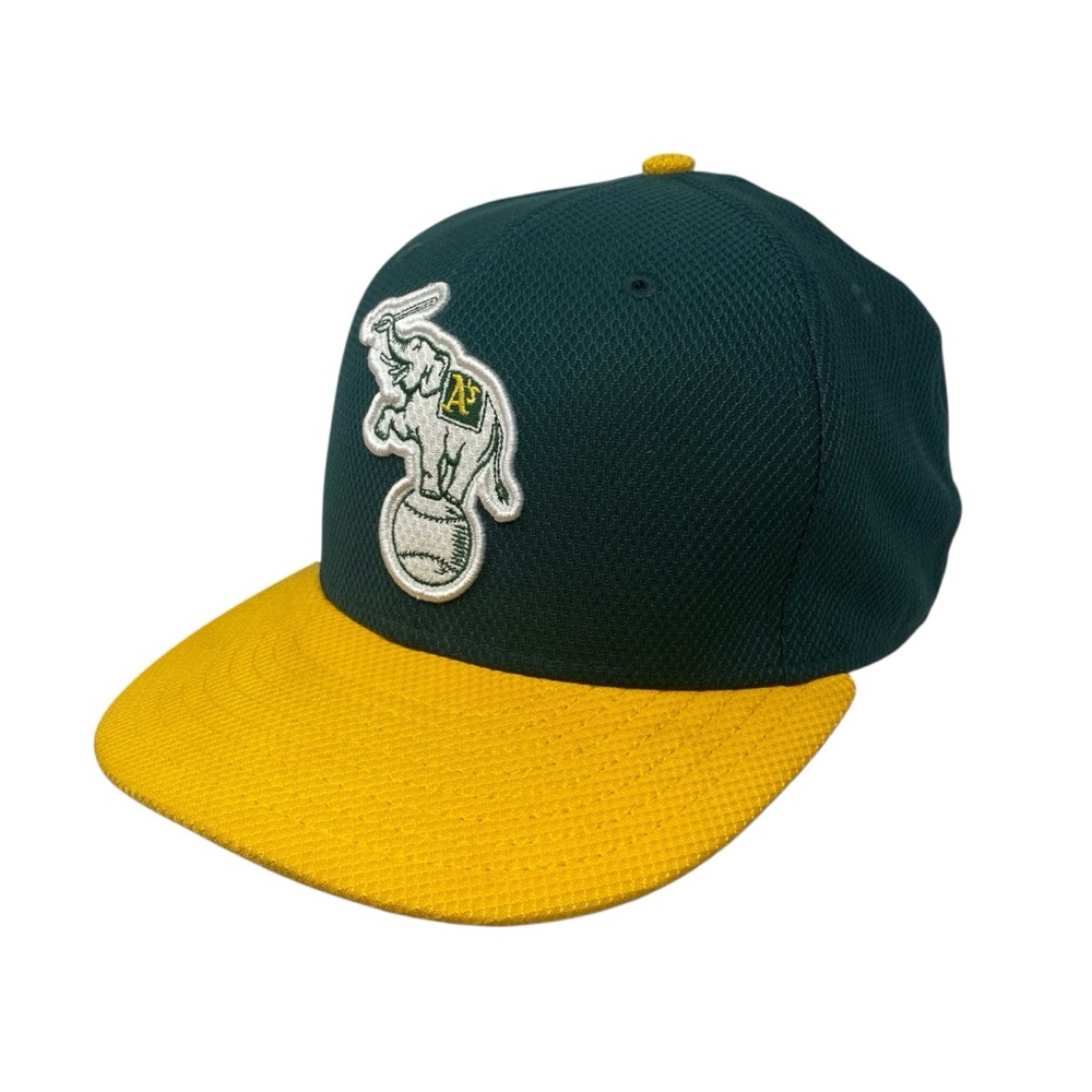 New Era 59FIFTY MLB A’s Athletic Vintage Style Elephant Baseball Hat Cap